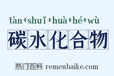 碳水化合物是什么意思的图片